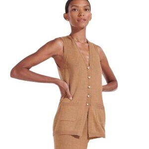 Staud Jo Vest Camel - sz S - Excellent Condition